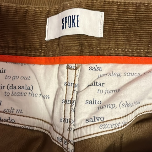 Spoke men’s Five corduroy brown jeans size 36 build B - Picture 7 of 8